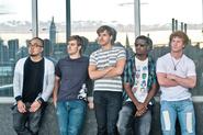 Members of The DownBeat Keys, all Hamilton alumni.